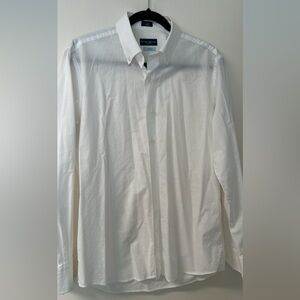 Peter Millar men’s medium flex fit white summer dress shirt